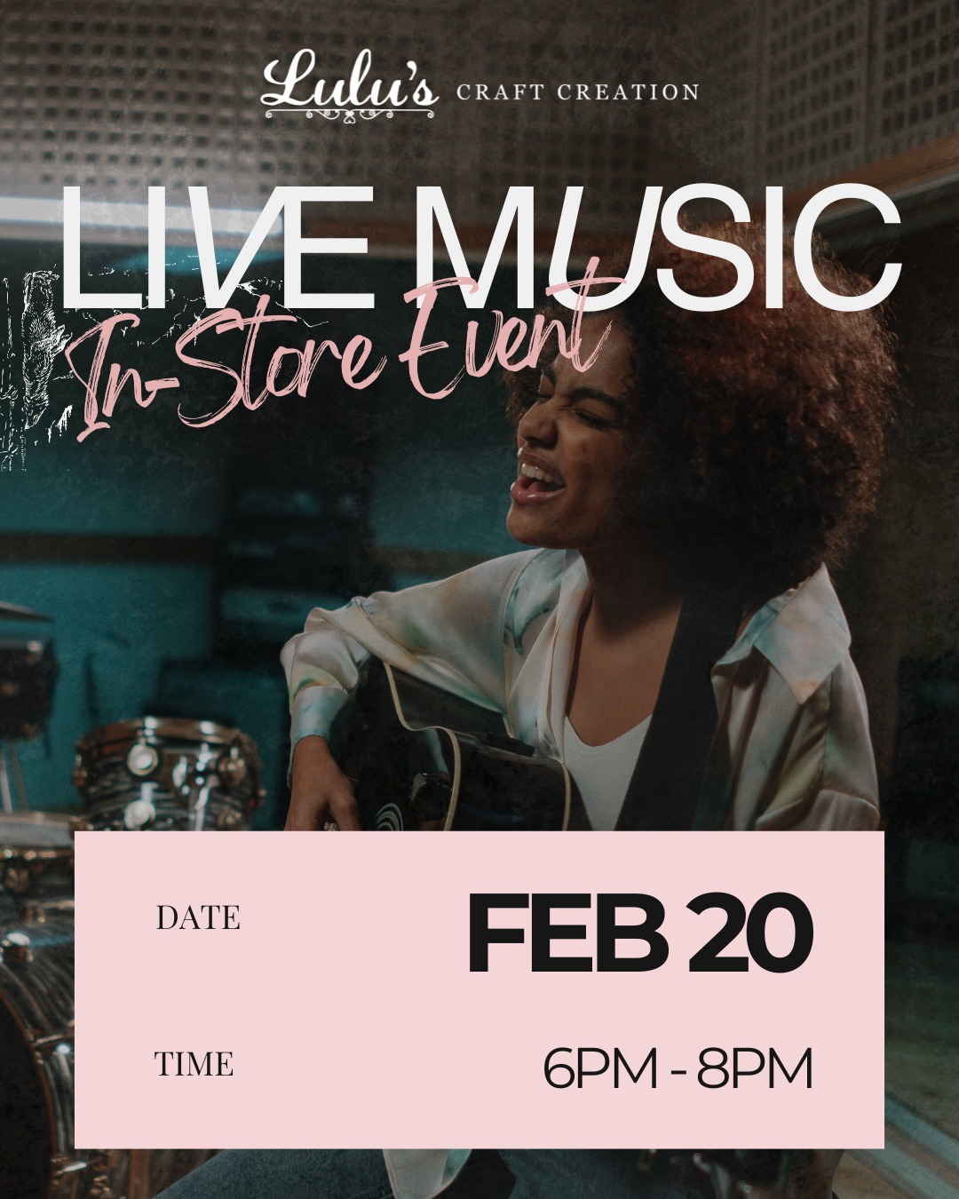 Live music is coming to the shop 🎶
Join us for an intimate live performance surrounded by fresh flowers and great company. Come early, grab a bouquet, and stay for the music.

📅 FRIDAY 20th 6pm - 8pm
📍 24 East Magnolia Avenue, Space #8 & 9. Eustis, FL. 32726
🎤 Live music | Local artists | Community night
#LiveMusic #LocalArtists #LiveEvent #FlowerShopEvents #SupportLocal