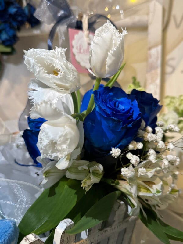 Floral arrangement for baby boys birth - Image 5