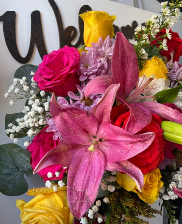 Fresh Flower Arrangement Art on Canva - Image 4