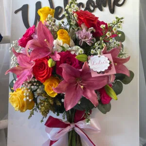 Fresh Flower Arrangement Art on Canva