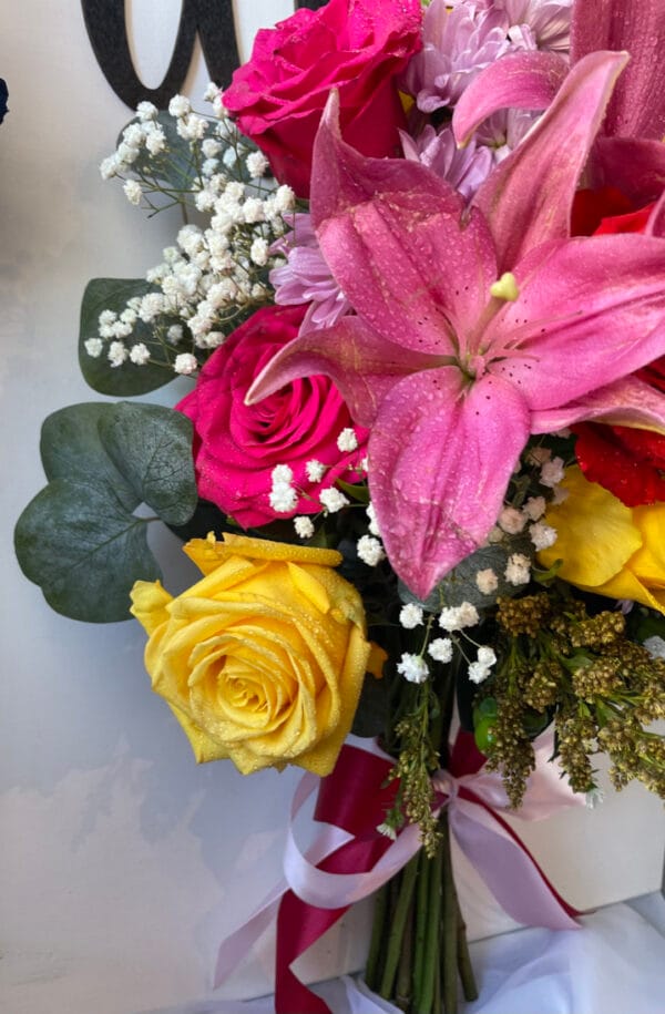 Fresh Flower Arrangement Art on Canva - Image 3