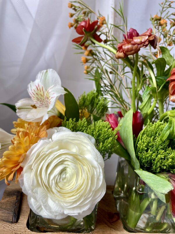 Mother's Day Wood tray Flower Arrangement - Image 5