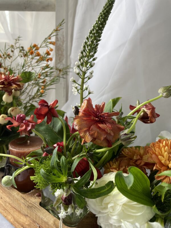 Mother's Day Wood tray Flower Arrangement - Image 3