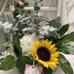 Fresh Flower Floral Arrangement Basket