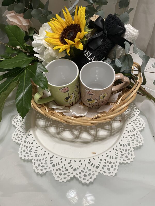Mother's Day dinner with Sunflower and Blooming Willow Arrangement - Image 4