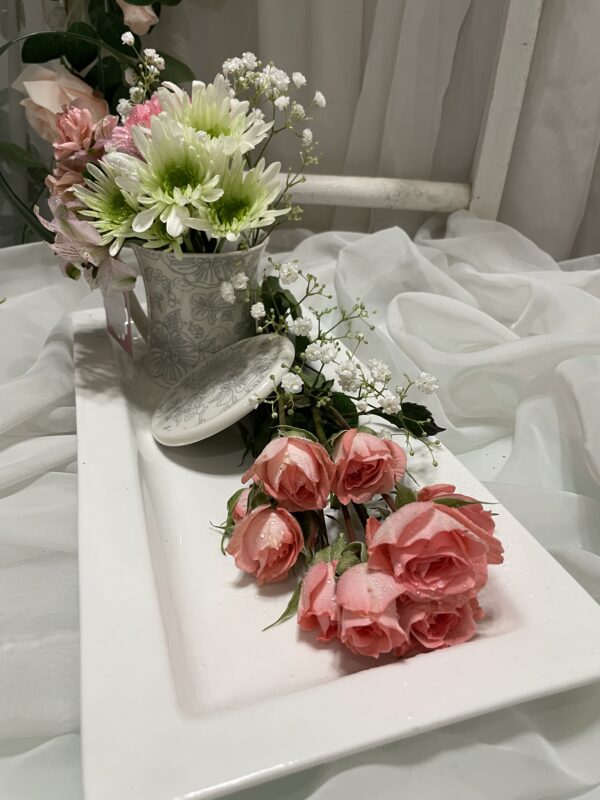 Delightful Mother's Day Flower & Teacup Gift Tray - Image 2