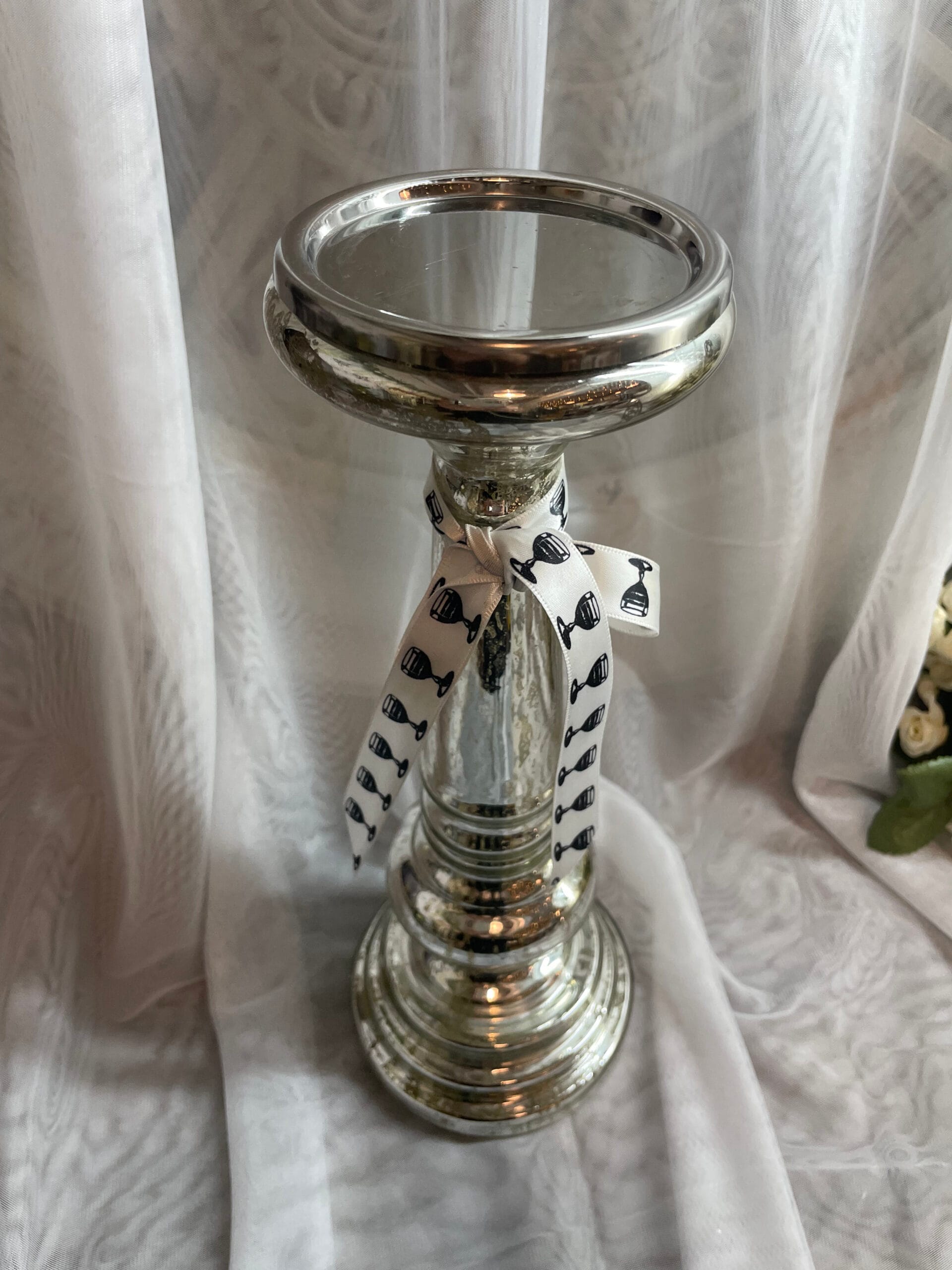 Glass Pedestal Candle Holder – Elegant Base for Statement Candles - Image 2