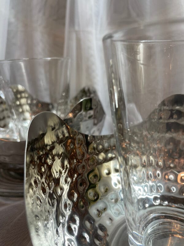 Glass Coffee Cup Set with Metal Base – A Modern Duo for Sharing - Image 5