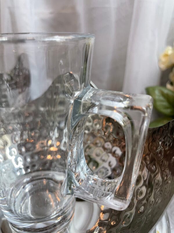 Glass Coffee Cup Set with Metal Base – A Modern Duo for Sharing - Image 2