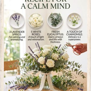 Recipe for a Calm Mind 🌿

Did you know that the right flowers can shift the energy of your entire week? Today, we’ve prepared a "menu" specifically designed to reset your space and fill it with peace.

📝 Ingredients:

Lavender sprigs: To slow down the pace and sweeten your mornings.

White roses: The touch of light and minimalism your mind needs to see upon waking.

Fresh eucalyptus: Opens your airways and fills your home with that clean forest scent.

A touch of Chamomile: Because delicacy is also a superpower.

✨ Preparation:
Place them in your favorite corner (we highly recommend your nightstand or your home office desk), add fresh water, and change it every two days.

Feel like you need this dose of calm in your home? 

#CreativeFloristry #FloralRecipes #FloralDesign #FlowersForTheSoul #FloralDecor #WellnessTips #FlowerLove#EustisFloerist#HomeDecor#ShopLocalEustis