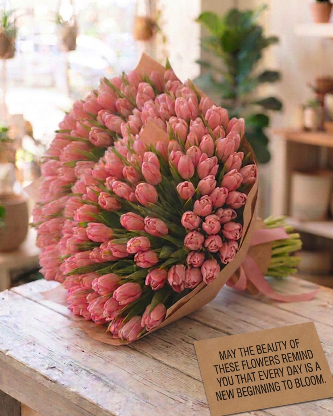 🌸 Main Caption
"May the beauty of these flowers remind you that every day is a new beginning to bloom." 🌷✨

A special touch to brighten any corner and remind us of the magic of new beginnings. Who would you gift this beautiful bouquet to today? 🤍🌿

#Tulips #FlowersDelivery #Florist #LoveForFlowers #GiftFlowers #SpecialDetails #TulipsBouquet #FreshFlowers #NewBeginnings #GiftsThatLove #ArtisanalFlorist #OriginalGifts