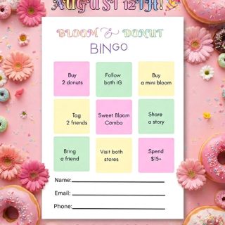 🎉 BINGO TIME! Complete activities, earn stamps, and win amazing prizes! 

Don't miss our Traditional Bingo Event on August 12th. Grab your card and start stamping! 💪🩷

#BingoEvent #WinPrizes #GameOn #BingoNight #GiveawayAlert #FunActivities #PlayAndWin #CommunityEvent #PrizeTime #BingoCard #EventPromo #SmallBusinessLove #CustomerAppreciation #SummerFun #LetsPlay #EustisFL