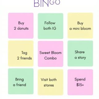 Time to have fun and win! 🌸🍩

Save the date: this August 12th, we are waiting for you for our Bloom & Donut Bingo in Eustis, FL. Are you ready to complete your bingo card, enjoy your favorite sweets, and win incredible surprises?

Participating is super easy:
1️⃣ Check the squares on your bingo card.
2️⃣ Come visit us and complete the challenges.
3️⃣ Win and share the experience with us!

Tag your favorite plus-one for this challenge in the comments, and we'll see you this August 12th! 👇✨

#BloomAndDonut #EustisFL #EustisFlorida #MountDoraFL #LeesburgFL #TavaresFL #LakeCountyFL #CentralFloridaEvents #LocalEventsFL #DonutLover #FlowerLovers #BingoNight #CommunityEvent #ShopLocalEustis #ThingsToDoEustisFL