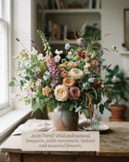 Beauty lies in the natural, the authentic, and what is made with intention 💐
Which of these styles would you carry in your next bouquet? 

#FloralTrends2026 #Bouquets2026 #FlowerBouquets #FloralDesign #FreshFlowers #WildflowerBouquets #SustainableFlowers #FloralDecor #FloralArrangements #Floristry #SeasonalFlowers #FloralInspiration
